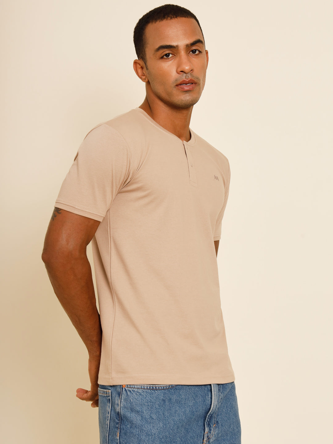 Parchment Henley T-Shirt