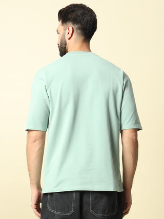 Mint Solid Oversized T-Shirt