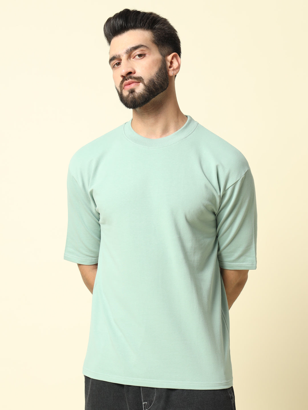 Mint Solid Oversized T-Shirt