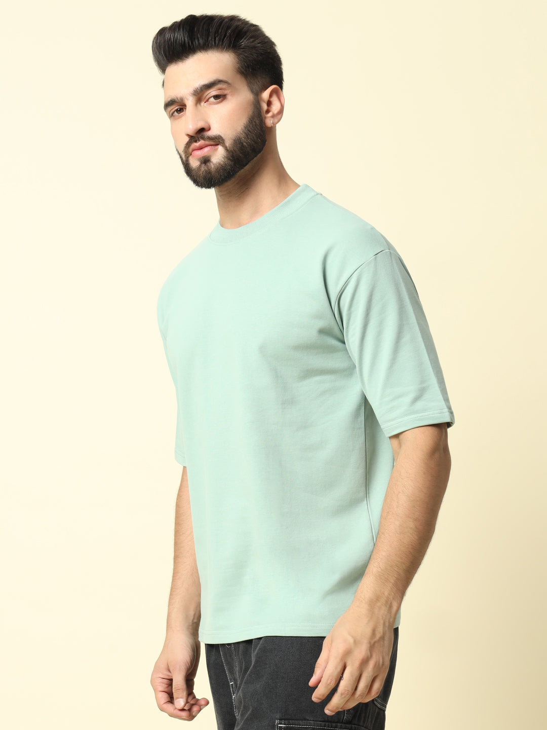 Mint Solid Oversized T-Shirt