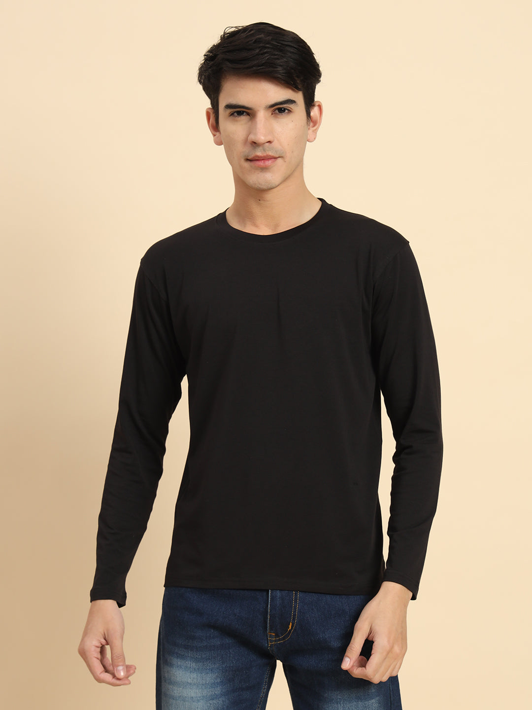 Carbon Solid Full Sleeve T-Shirt