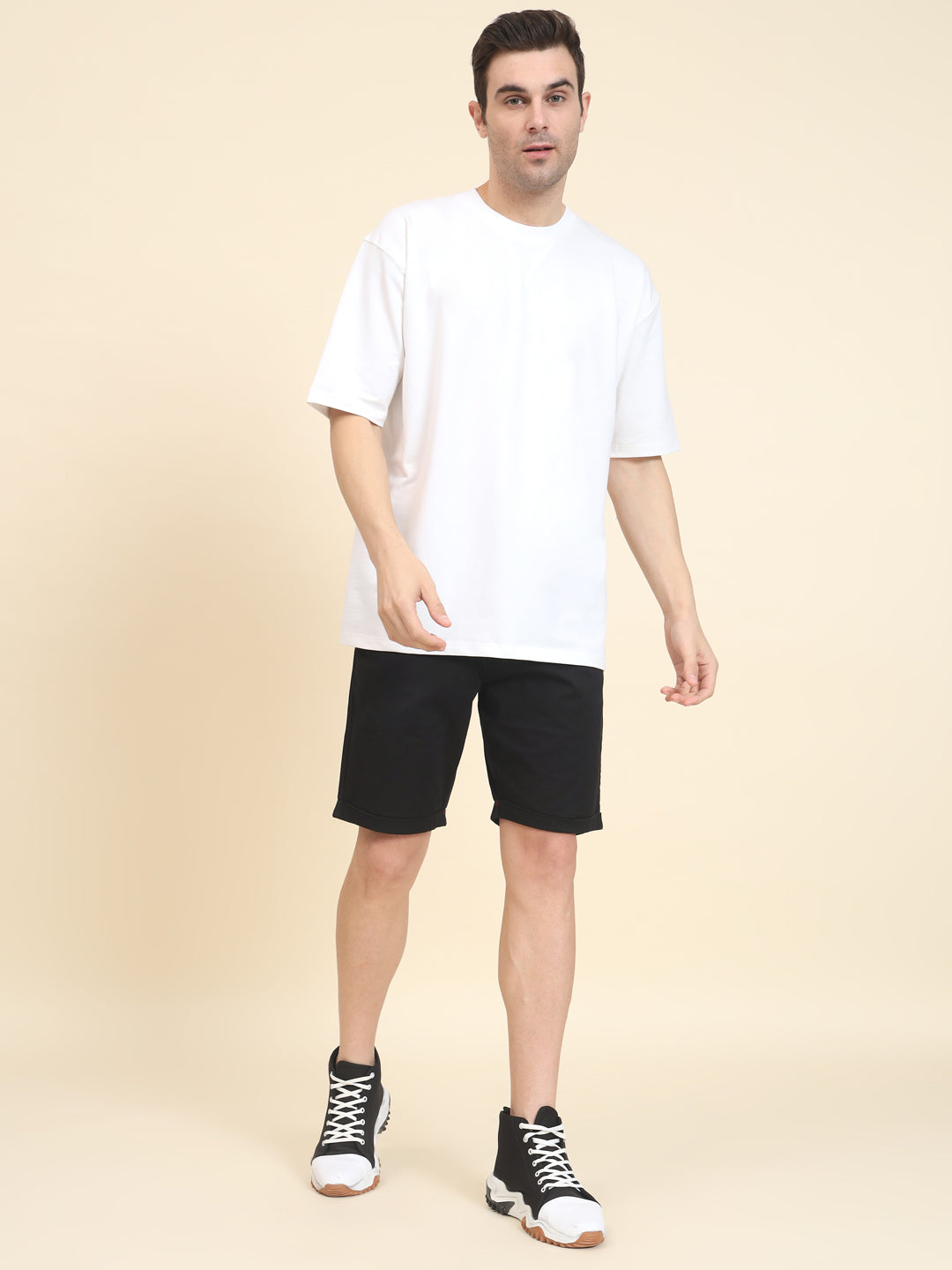 Snow Solid Oversized T-Shirt
